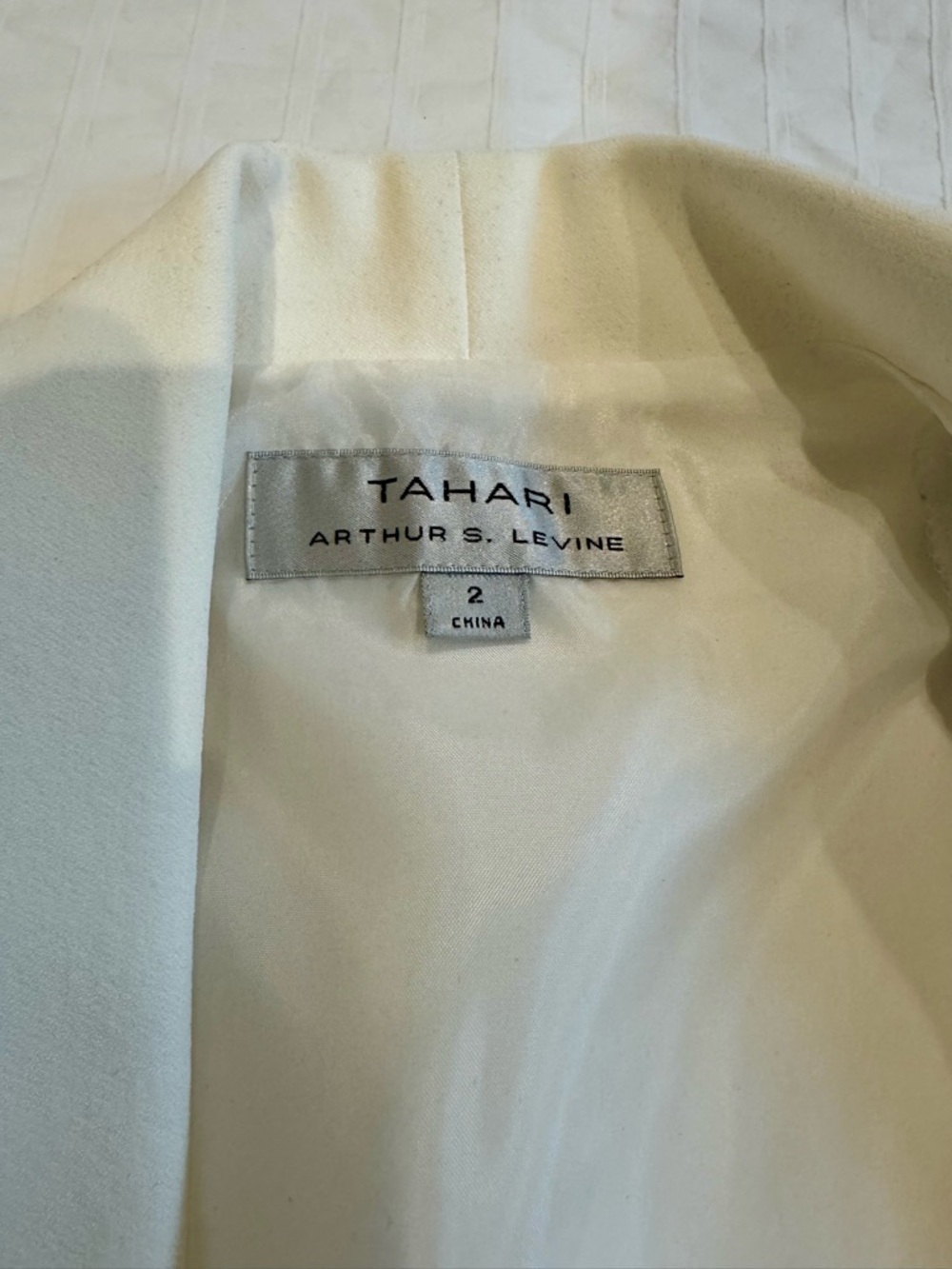 Tahari ASL Women's Ivory Cape Open Blazer - Picture 3 of 9